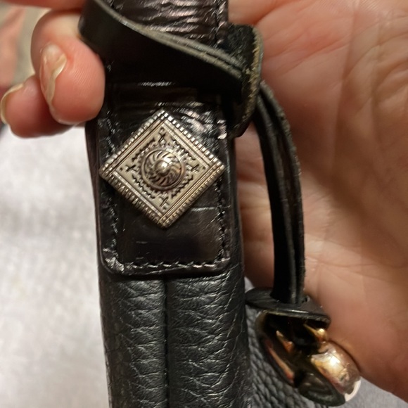 Brighton Black Bag with Red swirl Interior Lining & silver decorative accents - Picture 4 of 16